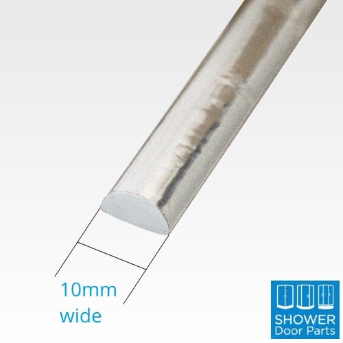 Acrylic strip water bar - dimensions ShowerDoorParts