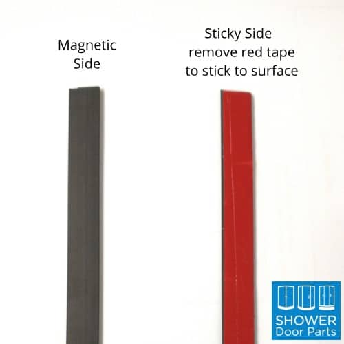 shower magnetic door seal both sides