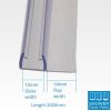 Vertical F seals 10mm glass 2000mm long dimensions shower door parts