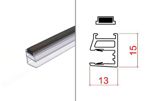 Clearlite Athena Door Magnet Assembly Shower Door Parts front image