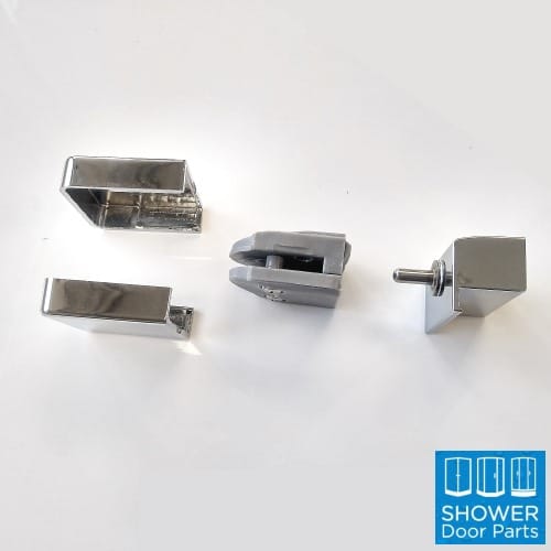 shower door pivot A5PB square chrome covers