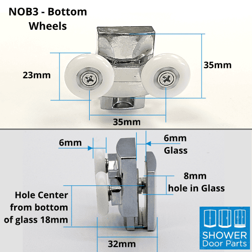NOB3 Bottom dimensions-ShowerDoorParts