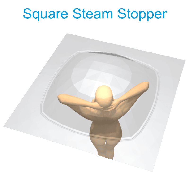 square Steam Stopper with person Henry Brooks